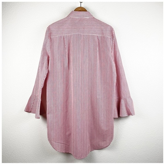 NWT Walter Baker Hilary Tunic in Red/White Stripe Size Large - Picture 2 of 10